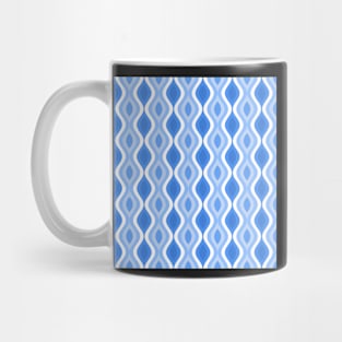 Blue Monochromatic Pattern Mug